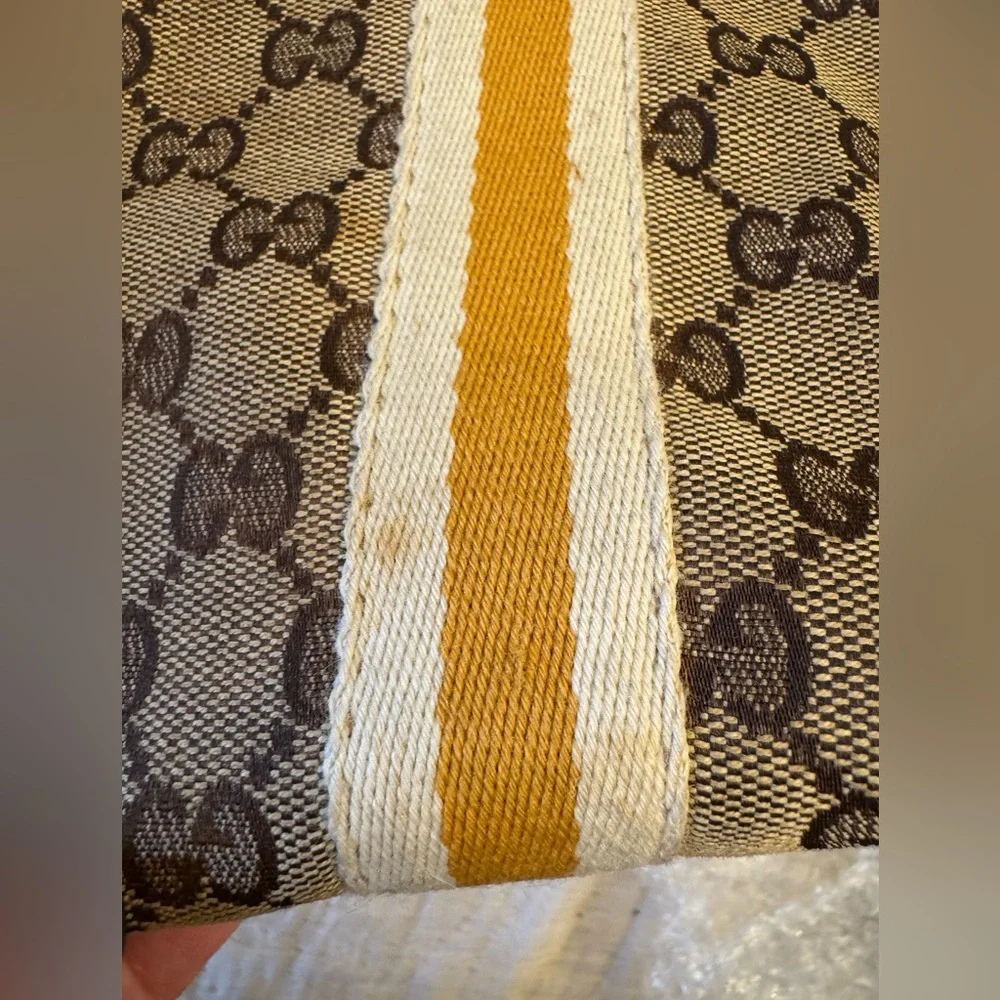 Gucci Signature Monogram Canvas Shoulder Tote- Fixer Bag (Heavy damage) - Picture 16 of 16